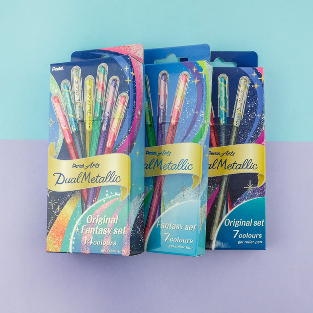 [NEW] Dual Metallic Gel Pen Sets have a new look this festive season! ✨