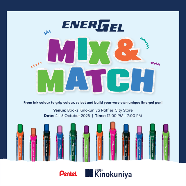 [⭐Kinokuniya Event] Energel Mix & Match