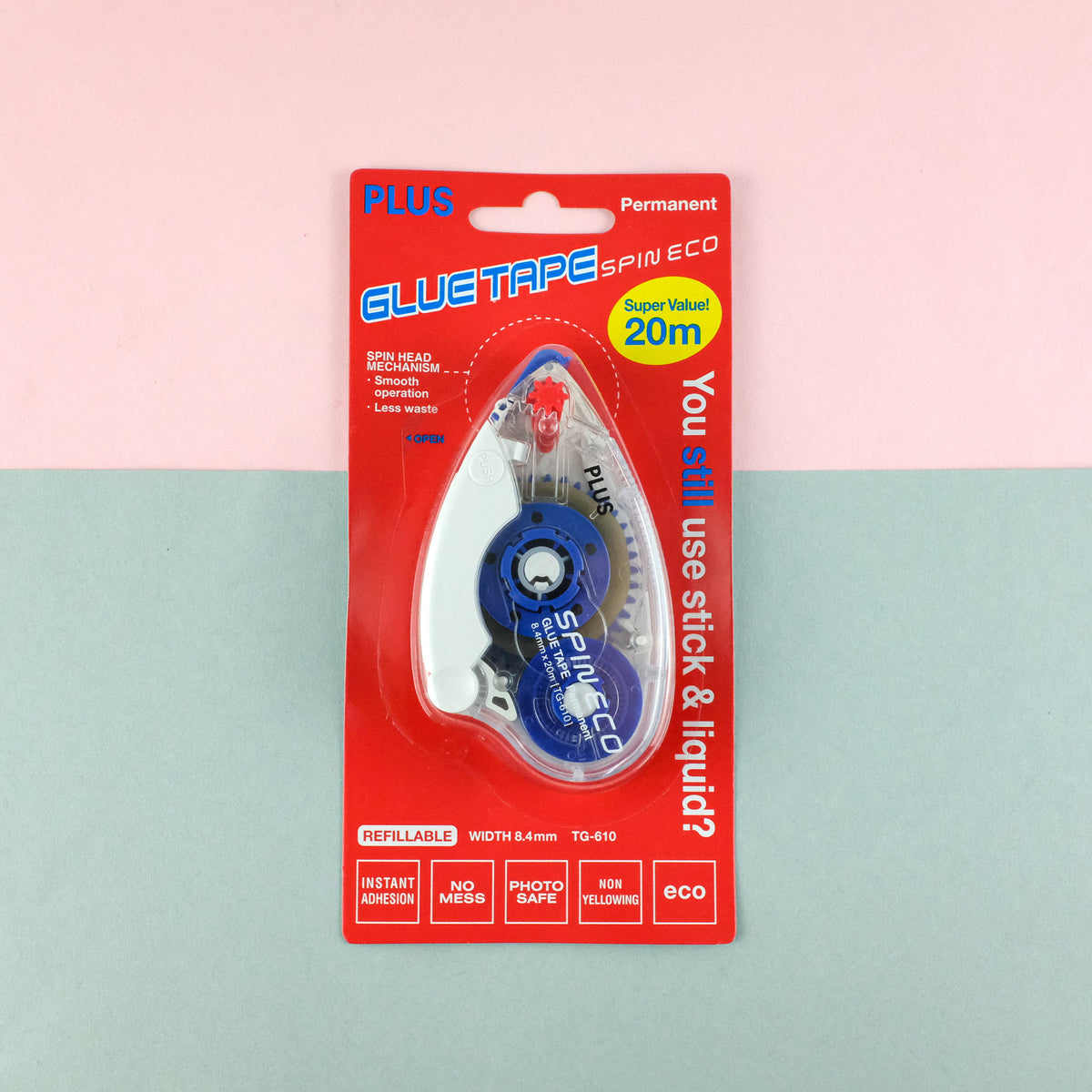 PLUS Spin Eco Glue Tape 8.4mm– Pentel Singapore