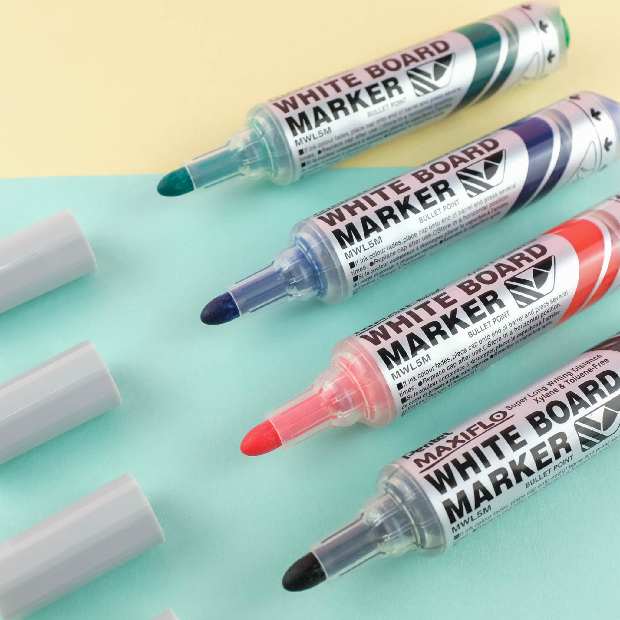 Maxiflo Whiteboard Marker (Bullet Point)– Pentel Singapore