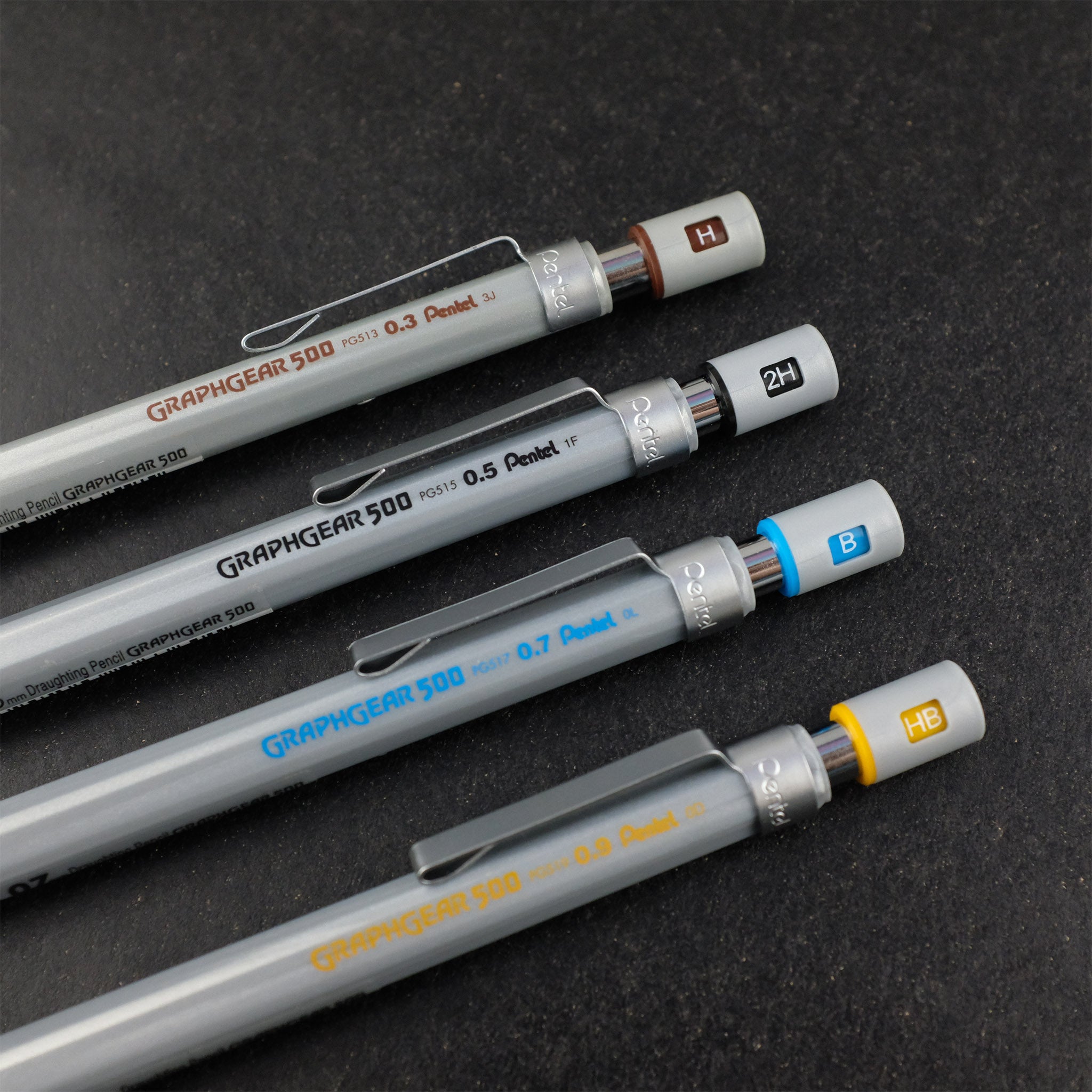 Graphgear 500 Mechanical Pencil 0.3/0.5/0.7/0.9mm– Pentel Singapore