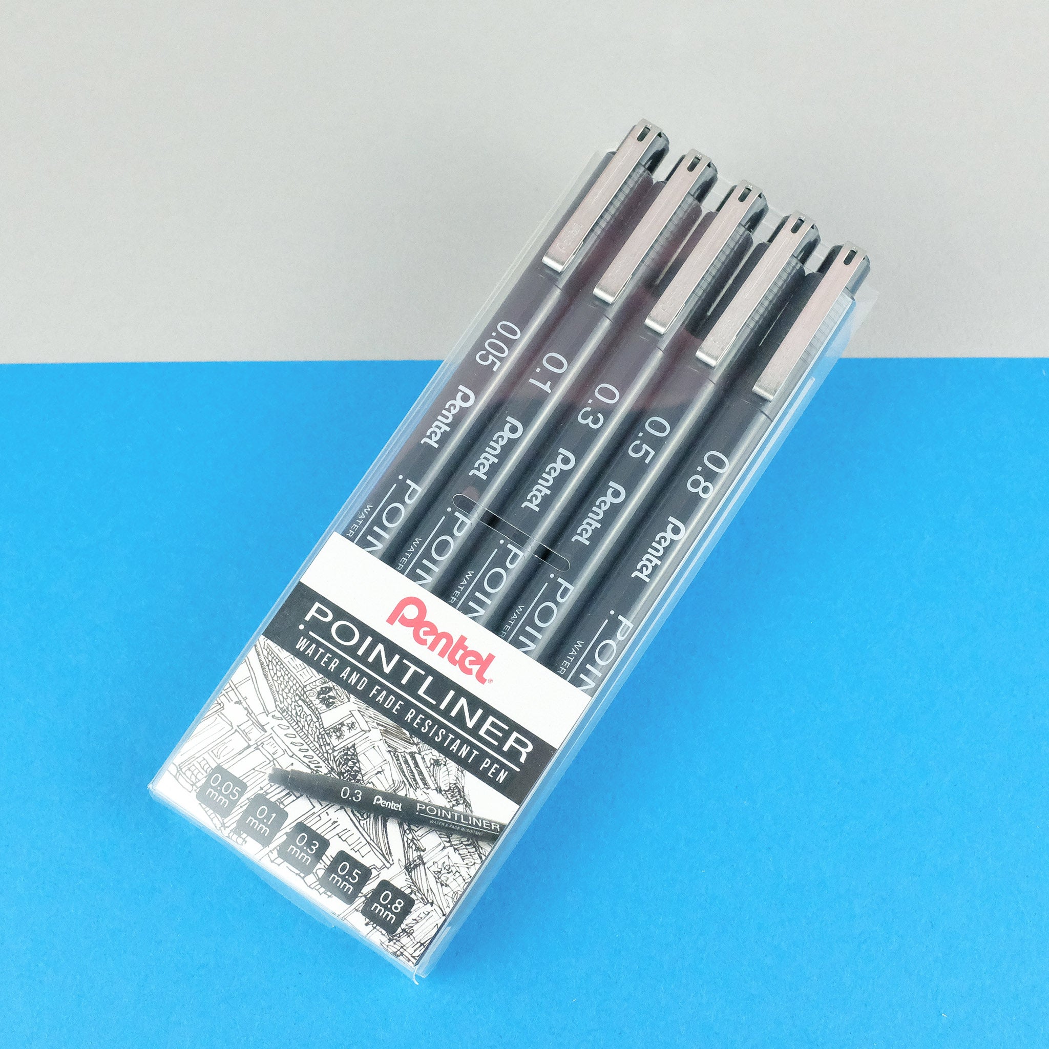 Pentel Pointliner S20P-3A Fineliner Black Waterproof and Non-fading Pentel Pointliner S20P-3A Fineliner Black Waterproof and Non-fading