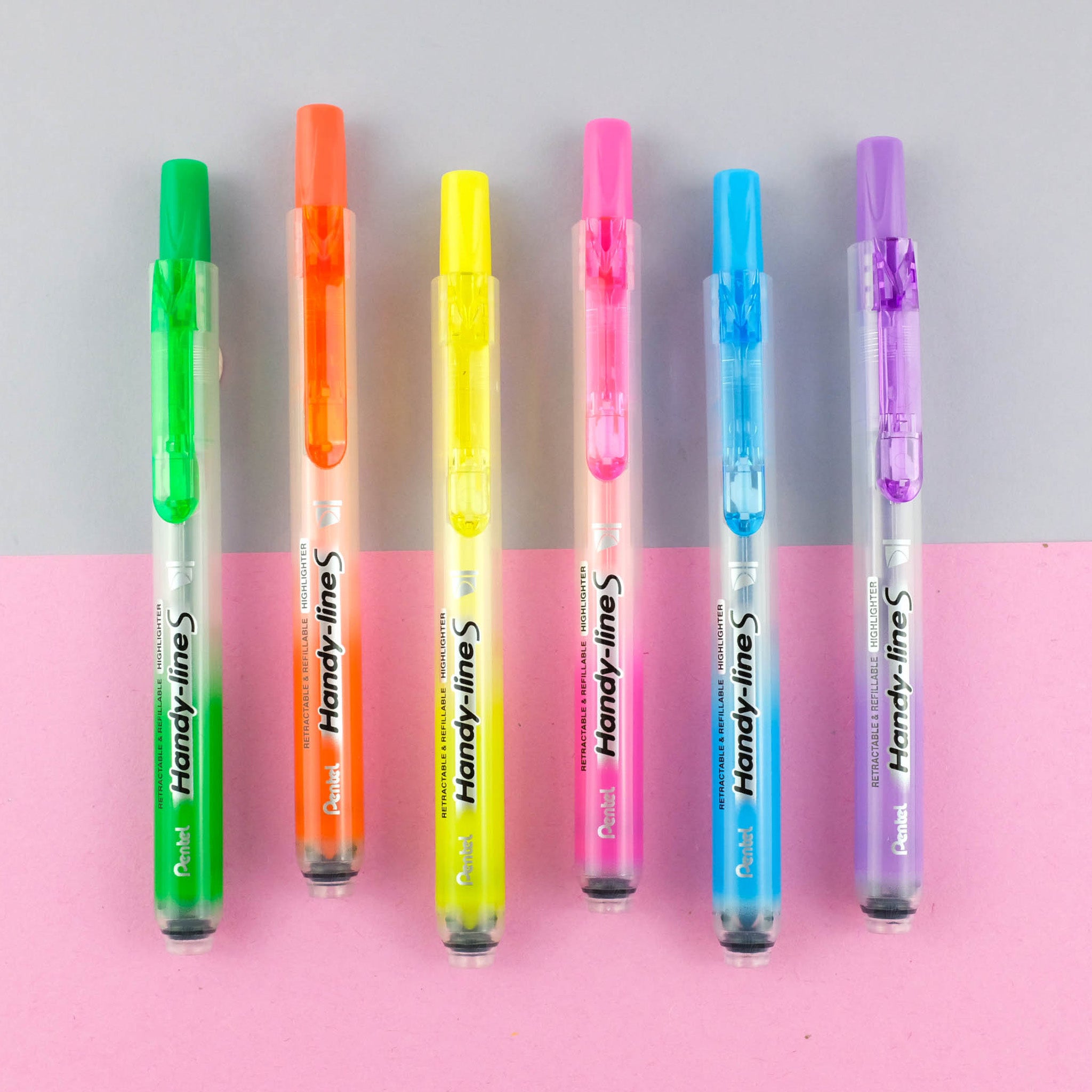 Handyline S Retractable Highlighter Pentel Singapore